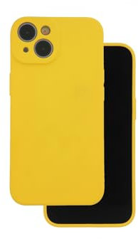 JAYM - Cover in silicone giallo per [ Apple IPHONE 14] - 100% silicone e microfibra - rinforzata e ultra morbida