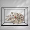 Acryl-Vitrine für Lego 75192 Millennium Falcon Modell, staubdichte transparente Acryl-Vitrine, Aufbewahrungsbox (Modell nicht im Lieferumfang enthalten) (weißer Boden)