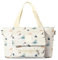 EliphonTowne Bolso cambiador para bebé, ligero, con cremallera y correa ajustable, bolsa de viaje para mamá, cochecito, accesorios para bebés recién nacidos, L Blanco, L, clase