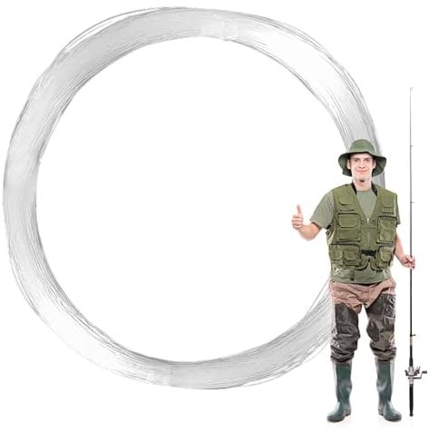 jlceh Clear Fishing Wire | Kite Fly String - High-Density Rust-Proof Boat Fishing And Embroidery String For Kite Fly