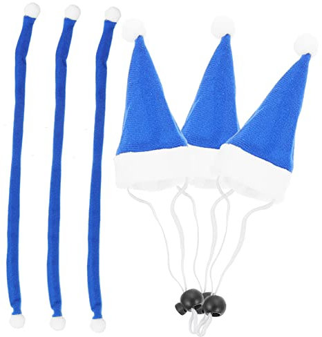 HANABASS 6stücke Teiliges Weihnachtskostüm Haustiere Santa-Hut Und Schal Für Hunde Weihnachtsaccessoires Für Feiertagsfeiern Und Fotoshootings