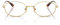 Vogue Eyewear Vo4326 Ovale Brillenfassungen für Damen, Gold/Demo-Linse, 54 mm