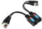Koaxialkabel-zu-Ethernet-Adapter, Ethernet-zu-Koax-Adapter, Schwarzer ABS-Koaxialkabel-Extender mit LED-Anzeige für Videosignale