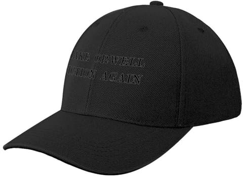 UOAZYIIF Baseballkappe Make Orwell Fiction Again Baseball Cap benutzerdefinierte Hut Trucker Hut Herren Hüte Frauen