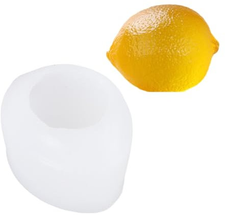 3D-Silikonformen in Zitronenform, Kerzenform, Seifenherstellung, Zitrone, Obst, Kerzenformen