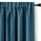 AmeliaHome Blackout Vorhang 140x270 cm blau 1 St. Kräuselband Verdunkelungsvorhang Blickdicht Fensterdekoration Dekoschal Dekorvorhang Blackout
