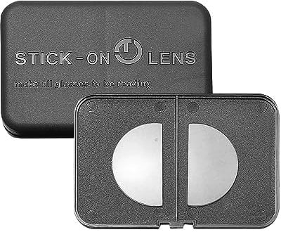 SKYWAY Stick on Bifocal Lenses, Stick on Reading Lenses, Clear Magnifying Bifocal Readers for Sunglasses Glasses Ski Goggles, Removable, Reusable, No Water Needed, 2.0