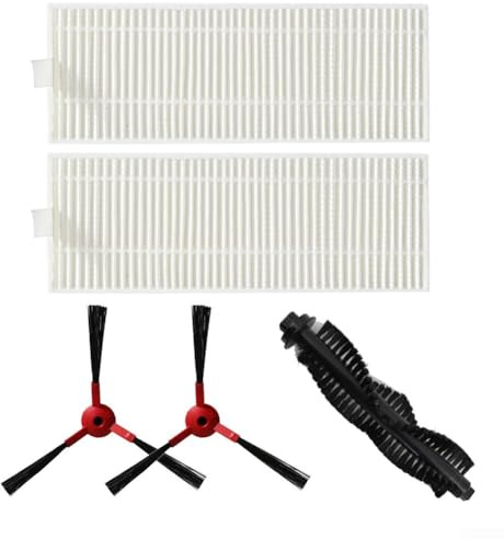 ZYNCUE Ersatzzubehör-Set für 360 C50 Roboter für Staubsauger – für Hauptrollbürste, Filter und 2 Seitenbürsten, kompatibel mit SmartAi G50