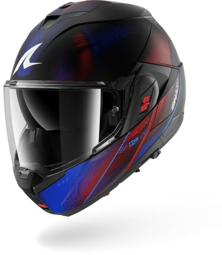 Shark, Modularer Motorradhelm OXO SPEED-TECH Black Blue Red KBR, M