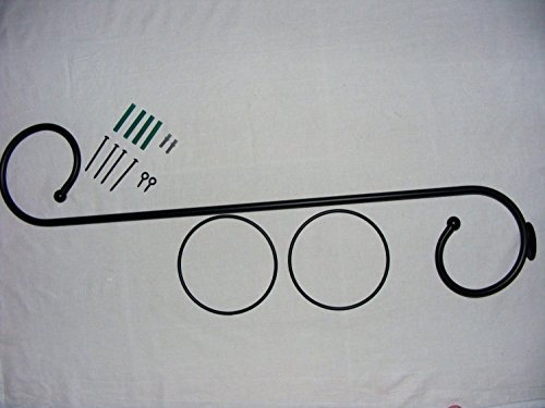 Unbekannt Himmelbett-Set Baldachin Betthimmel Himmelstange schwarz