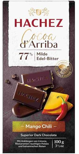 Hachez Cocoa Tafel - Cocoa d'Arriba Tafel Mango, 5er Pack (5 x 100 g)