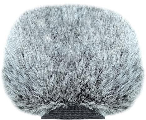 keepdrum WS-BK Fell-Windschutz Windscreen Windshield für Digital-Rekorder Videomikrofon Handy-Recorder