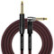 KIRLIN Cable IWB-202BFGL-10/BR Premium Plus Cable de instrumento de 10 pies, chaqueta tejida negra/roja