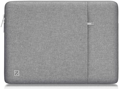 NIDOO 15 Pollici Custodia Protettiva per Laptop Borsa Porta PC Portatile Notebook Case Cover per 15 16 MacBook Pro M1/Surface Book 2 3/Dell XPS 15 9500/MateBook D 15/Galaxy Book Pro 360, Grigio