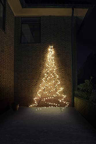 Fairybell LED-Wandbaum für draußen (4 Meter - 240 LEDs, Warmweiss)