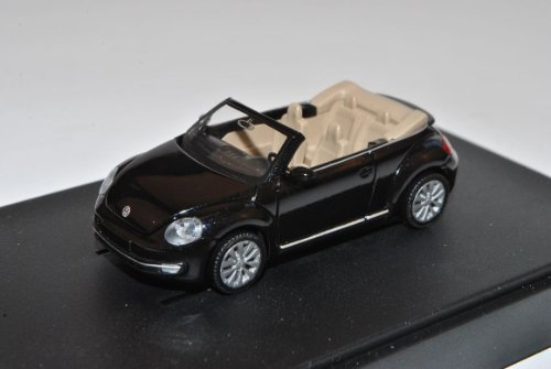 Wiking Volkwagen New Beetle II 2 Schwarz Cabrio Ab 2012 9C H0 1/87 Modell Auto mit individiuellem Wunschkennzeichen