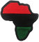 Aufnäher BLM Black Lives Matter Anti Racist Pan Afrika Flagge Schwarz Power Fist Up bestickt Aufbügler