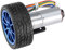 DC 12V DIY Moteur à engrenages avec support de montage 65mm Kit de roue magnétique pour boîte de vitesses Moteur Kit de réduction de vitesse Micro Boîte de vitesses entièrement en métal(100RPM)