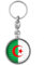 BADGMANIA Porte Clés Métal 2 faces Drapeau Algérie Algérien Croissant Rouge Embleme Islamique Logo 33mm