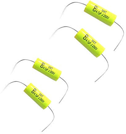 H HILABEE 4Pcs 250V 4.7uF Audio Lautsprecher Teiler Frequenzweichen Kondensator Ohne Polarität