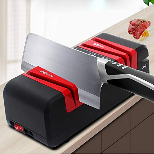 Electric Knife Sharpeners, Powerful For A Variety Of Tools, Scissors/Slotted Screws Do Not Hurt The Knife Or The Machine Red