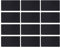 Aluminium Visitenkarte Blanko Eloxiert Plaque Platte Dünn zum Gravieren Diy Handwerk 50 Stücke 0 2Mm (Schwarz)