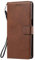 DENDICO Coque pour Xiaomi Redmi Note 9 Pro/Redmi Note 9S, PU en Cuir Coque Portefeuille Étui Housse, Design Classique TPU Coque pour Xiaomi Redmi Note 9 Pro/Redmi Note 9S - Marron