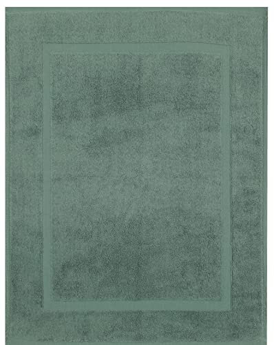 Betz Badvorleger Badematte Badteppich Duschvorleger Frottee Größe 50x70 cm Premium Qualität 650 g/m² Farbe tannengrün