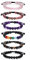 JeweBella 6 Pièces Bracelet Pierre Naturelle Bracelet Perle Homme Femme Quartz Rose Amethyste Noir Onyx Oeil de Tigre Bracelet Couples Stretch Bracelets Bijoux
