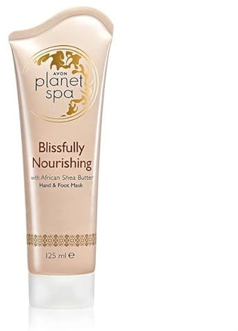 Avon Planet Spa Blissfully Pflegende Hand- und Fußmaske mit afrikanischer Sheabutter, 125 ml