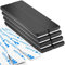 FINDMAG Starke Magnet, 8 Stück 60 x 10 x 3 mm Schwarz Stabmagnet, Neodym Magnete Extra Stark, Magnetleiste, Kühlschrankmagnete, Permanent Magnet mit Doppelseitigem Kleber für Werkzeuge Küche
