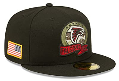 New Era Atlanta Falcons NFL Salute to Service 2022 Black 59Fifty Basecap - 7 3/4-62cm (XXL)