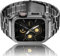 HASLFM Correa de acero inoxidable para Apple Watch con funda compatible con Apple Watch Series 6/5/4/SE/3/2/1(44mm/42mm),iWatch y funda protectora para hombre 2023 (pesimista)
