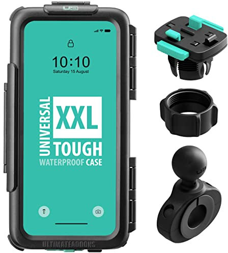 Kit manubrio moto con custodia universale impermeabile (XXL - 168 x 78 mm)