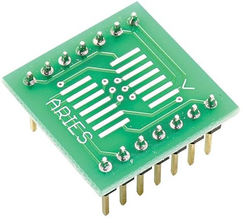 IC-Adapter, 14-SOIC auf DIP, 2,54 mm, PCB-IC-Adapter, 1 Stück | LCQT-SOIC14W
