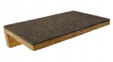 QLS Regal für Kletterwand Kratzbaum Katzenmöbel Box Katzenliege Wandliege Brücke Teile für einen Katzenkratzer Wandmontage (Modell 2 24x20 cm #E09478)