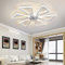 70cm Ventilador De Techo Con Luz Y Control Remoto LED Lampara Ventilador Techo Silencioso DC Motor Reversible 6 Velocidades Regulable Molino Ventilador Techo Con Luz Para Dormitorio,Blanco