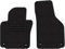 Vorne Velour Fußmatten Satz für Volkswagen Golf V (03-08) / Plus (05-13) / EOS (05-11) / Scirocco (08-17) - 2-teilig - Passgenau - OVAL Clip