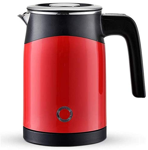 FairUo Teteras, Teteras de Acero Inoxidable para Agua Hirviendo, Tetera de Hervor de Hervor de 1 Kw, 500 Ml, Control de Temperatura Bpa, Hervidor de Agua de Viaje/Rojo