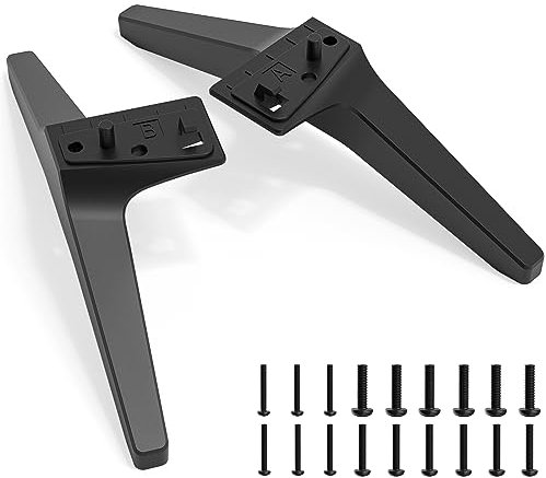 TV Stand Legs for LG Smart TV, Table Top TV Base Replacement for LG 60 Inch TV 60UP8000PUA 60UP7700PUB 60UN7000PUB 60UN6951ZUA 60UM6900PUA 60UM7100DUA with Screws, Easy to Install