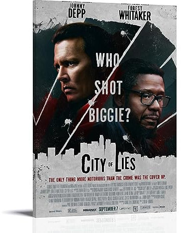V BY N City Of Lies (1) Filmposter Vintage Art Cover Raumdekor Ästhetische Schlafzimmer Dekor Leinwand Poster für Schlafzimmer 60 x 90 cm Rahmenstil