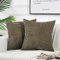 FDTERN 2er Set Olivgrün Kordsamt Kissenbezug 65x65 Weich Dekorative Kissenbezüge Kissenhülle Dekokissenbezug Sofakissen Dekokissen Boho Deko für Sofa Schlafzimmer Wohnzimmer Bett