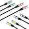 UPROZIL 5M XLR Cables 4 Packs, 3 Pin Female to Male XLR Lighting Cable, Balanced Microphone Cable, for Stage Lights, Mixer, Speaker System, Phantom Poweror DJ Mixer System Dmx Wire Signal Connection