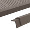 Lot de 5 Cornière de Terrasse, Baguette d'angle Bordure de Plancher Cornière de terrasse 5 pcs WPC 170 cm Marron foncé