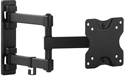 Fireplace TV Stand Telescopic Rotating Computer Monitor Black TV Bracket, 13-27 Inch Small Size TV Stand, Wall-ed Universal Rocker Type TV Stand TV Bracket