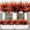 4/12 Bündel Künstliche Blumen Balkon Kunstblumen Wetterfest Kunstpflanzen Außen Blumenstrauß Pflanzen UV-beständig Balkonpflanzen wie echt für Balkonkasten Innen Außenbereich Outdoor (12, Rot)