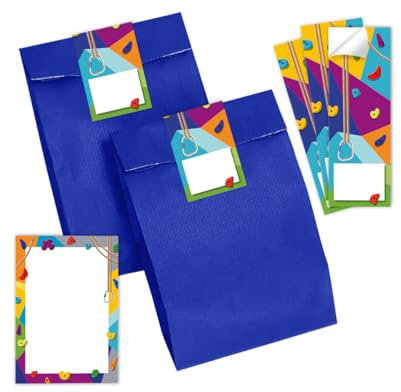 12 Mini-Notizblöcke + 12 Geschenktüten (blau) + 12 Aufkleber Dino Dinosaurier Mitgebsel Mädchen Jungen Gastgeschenke für Kindergeburtstag Mädchengeburtstag Jungengeburtstag