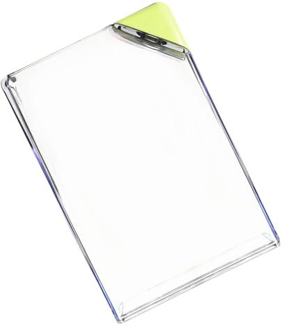 Anulely Bouteille d'eau claire et fine, plate, transparente, avec couvercle triangulaire et ouverture, gourde transparente A5 à petite ouverture, pour femme, homme