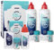 Avízor Ever Clean Plus – Reinigungs- und Desinfektionslösung für Kontaktlinsen – Tiefenentfernung von Lipidablagerungen – 2 x 350 ml Flasche + 90 Tabletten & 60 ml Flasche + 8 Tabletten – Reise-Set