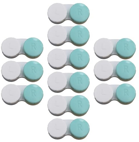 MYSUNBAR Contact Lens Case Pack of 12. Annual Supply. One Year Supply. Protect your eyes by changing your eyes every month, multicoloured, Pocket organiser